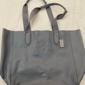 Coach Slate Blue Leather Tote